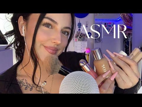 ASMR ~ doing my makeup! (whispering, tapping & personal attention) #asmr #makeup