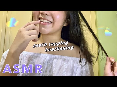 FAST & TINGLY | teeth tapping with retainers, beatboxing, soft speaking, hand movements 🌸✨