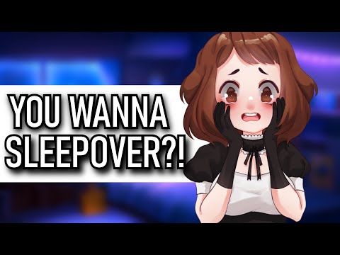 First Time Sleeping Over At Girlfriend's House 😳 (ASMR Roleplay Sleepaid)