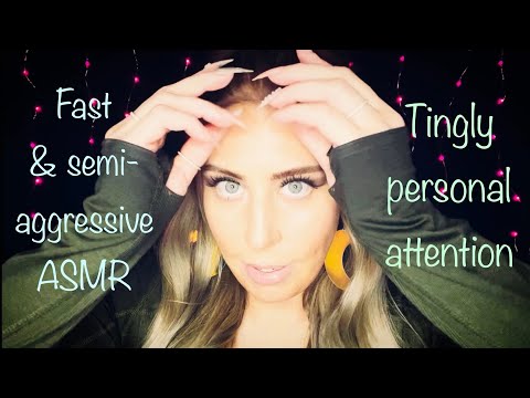 ASMR✨Fast & semi-aggressive personal attention for tingles, sleep, relaxation✨🤗💓 #asmr