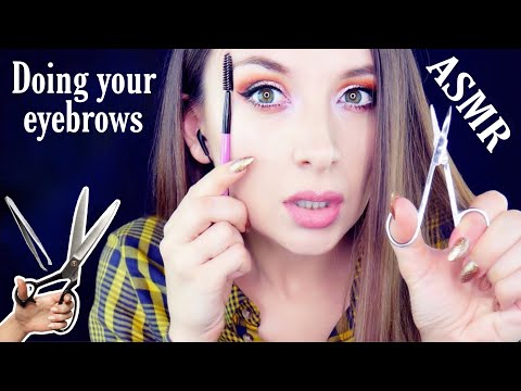 Doing your eyebrows *ASMR