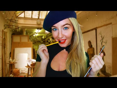 ASMR Outrageously Flirty French Sculptor | Sketching & Measuring You