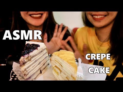 ASMR Crepe Cake Mukbang Eating Sounds | Hungry Bunny