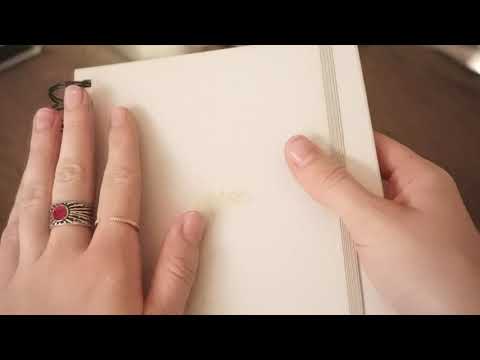 ASMR | Unboxing a notebook - Lots of crinkle, tapping, book sounds  and more! NO TALKING
