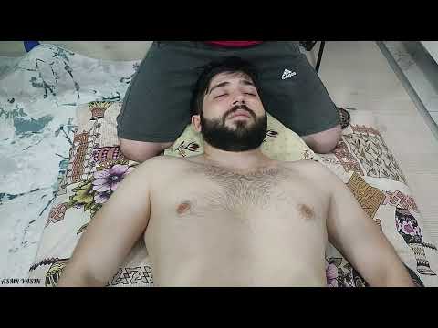 CHEST ABDOMINAL ARM LEG MASSAGE FROM MAGNIFICENT MASTER HANDS ON ASMR FLOOR BED