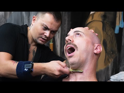 ​ASMR Anil Çakmak CUTS my NECK (and shaves my head 😁) ASMR Barber