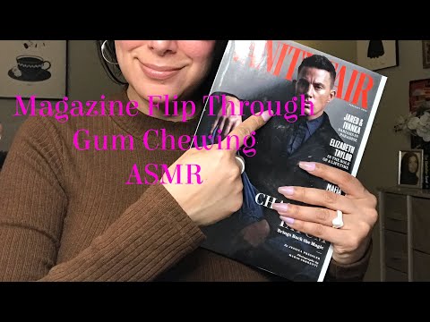 Gum Chewing ASMR ~ Magazine Flip Through