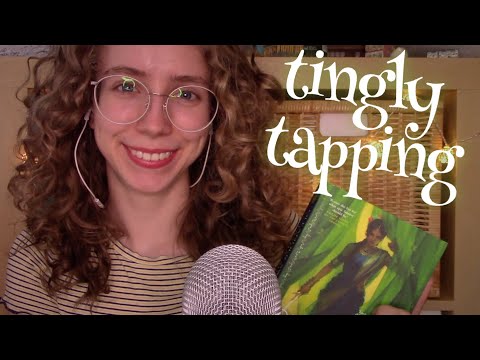 [ASMR] Textured Tapping for A Thousand Tingles 📗💙 (glass, wood, book tapping, ...)