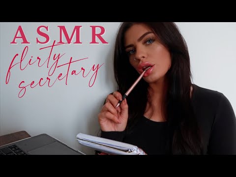 ASMR Flirty Secretary Plans Your Schedule 👩🏻‍💼❤️ (w/ writing & typing sounds)