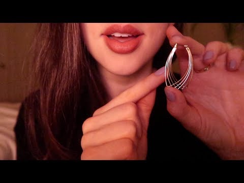 ASMR Soft Spoken Earring Collection Try-On ~