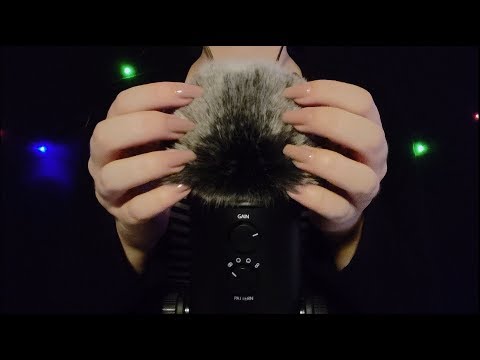 ASMR - Microphone Scratching With Fluffy Windscreen [No Talking]