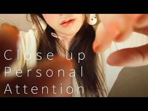 ASMR Close up Personal Attention for Your Sleep 시각적 팅글