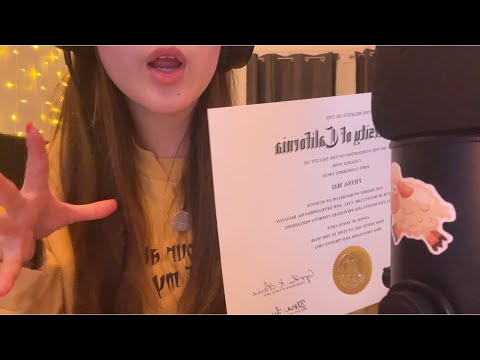 ASMR College Diploma Unboxing and Framing