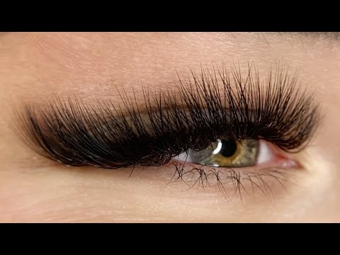 Lash Extension Tutorial | Fox effect for downturned eyes | M-curl and L-curl