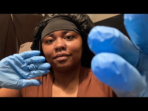 ASMR Hand Movements with Glove Sounds 🧤💚✅