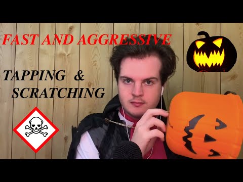 🎃 ASMR Fast & Aggressive Tapping and Scratching Halloween Special (Looped) 🎃