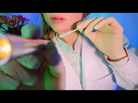 ASMR Ear Cleaning for Sleep - Soft Check up, Ear Exam, Roleplay by Peaches