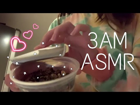 SHORT ASMR VIDEO AT 3AM IN THE KITCHEN CAUSE I’M HUNGRY