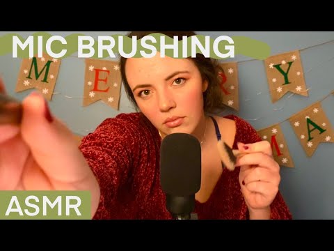 ASMR Mic Brushing and Fabric Scratching | Day 3 of 12 Days of ASMR