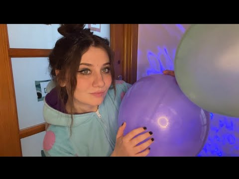ASMR | Playing With Punching Balloons 🎈| Squeaky Sounds and Spit Paint | Funny Video ♥️