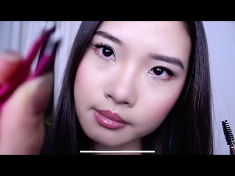 ASMR ~ EXTRA Close up - Doing Your Eyebrows & Soft Whisper (Personal Attention)