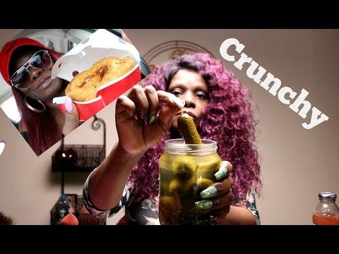 Pickles ASMR Onion Rings Best Crunch Freaking Amazing 😱 | Spirit Payton