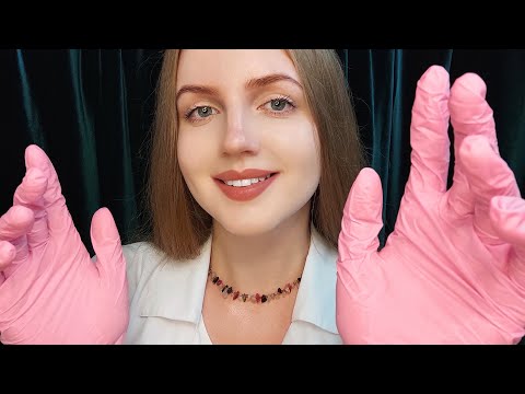 ASMR Dry Massage of Your Face, Neck and Shoulders in Gloves