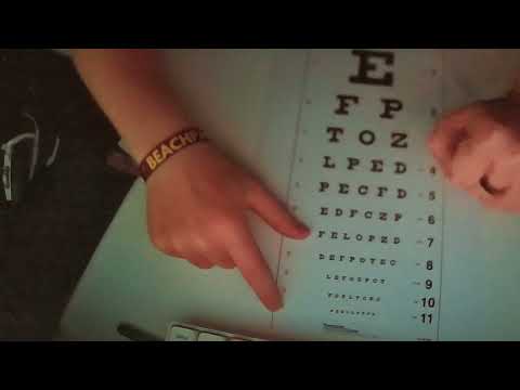 asmr eye exam roleplay