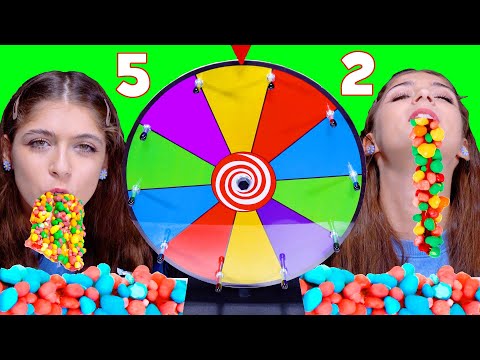 Color Candy Race With Magic Wheel | Eating Sounds LiLiBu