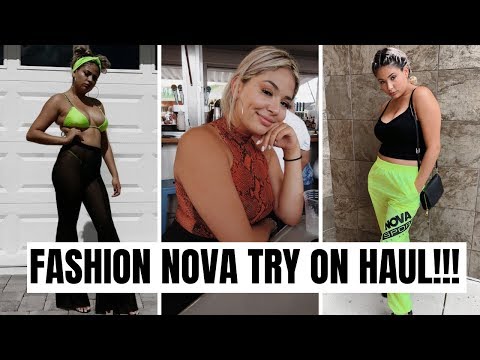 HAUL | Fashion Nova Haul & TRY ON (bikini's, cover up's, heels & more)