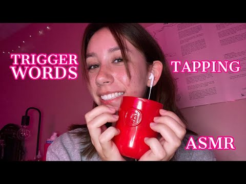 ASMR | various trigger words and tapping sounds