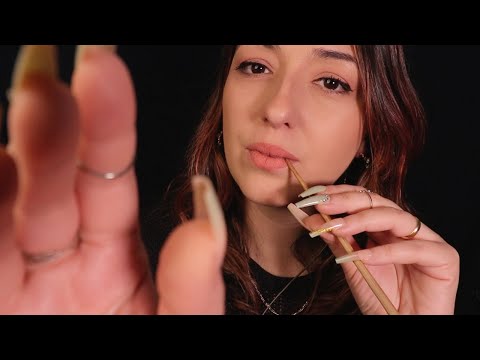 ASMR ✨ Close, Ear to Ear Whispering ✨ Face Attention, touching, tracing...