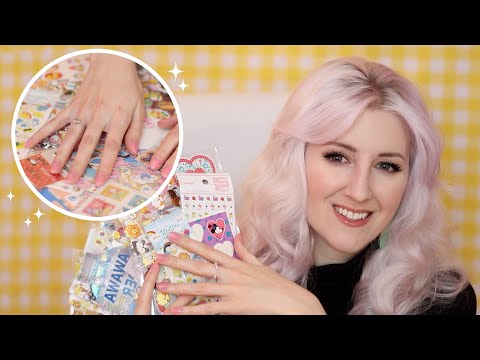 Fall Asleep to my Super Cute Sticker Collection! ✨ ASMR (soft spoken, crinkles)