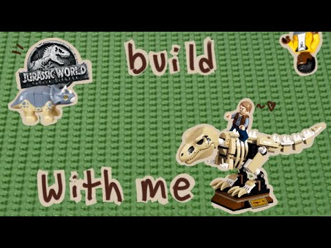 ASMR lego! building a jurassic world lego set