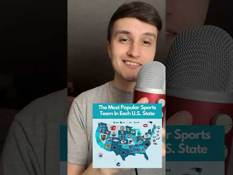 The Favorite Sport In Every US State ⚾️🏈 #shorts #sports #asmr