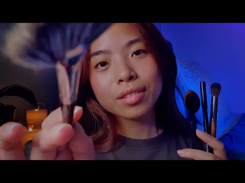 ASMR Drawing On You & Painting Your Face 🎨🖌️ Multiple Brushes with Soft & Realistic Layered Sounds