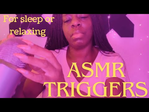 ASMR , Tingly triggers to help you sleep . Minimal   Talking
