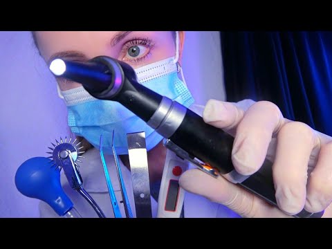 ASMR Ear & Eye Treatment in a Doctor Roleplay by Peaches (Cleaning, Exam, Tests)
