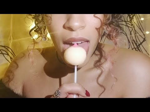 ASMR - Sucking A Boob Lollipop/Mouth Sounds