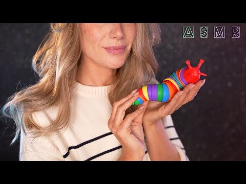 ASMR  🧸 Fidget Toys & Close up Whispering in your ears!