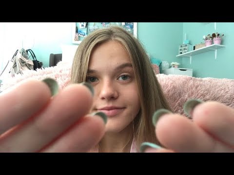 ASMR Friend Pampers You ♡ (brows, skin, hair brushing sounds)