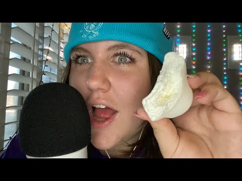 ASMR marshmallow eating & mouth sounds