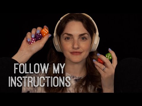 ASMR | Follow My Instructions with Brand New Triggers (eyes closed halfway through)