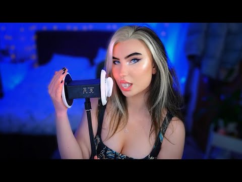 ASMR Ice Mouth Sounds - Intense Ice Ice Triggers w/ Ear Massage, Hand Sounds & Delay