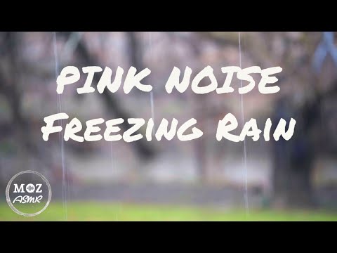 Ambient Freezing Rain Sounds | Pink Noise | One Hour