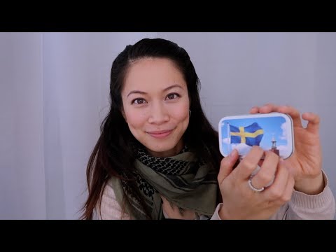 ASMR Tapping on Gifts From Sweden 🇸🇪