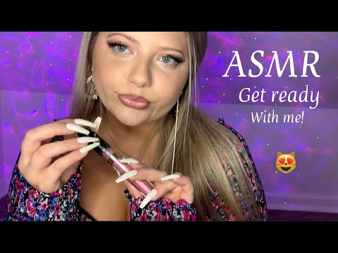ASMR Get Ready With Me | Tapping & Chit Chatting 💜
