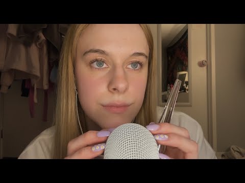 ASMR GLASS TAPPING AND MIC TRIGGERS (super relaxing!😴)