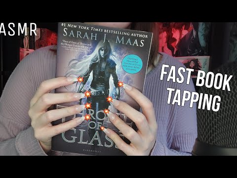 FAST AND AGGRESSIVE BOOK TAPPING ASMR 📚🩷