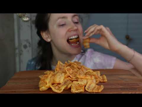 ASMR Eating Sounds Crispy Bacon Chips | Mukbang 먹방
